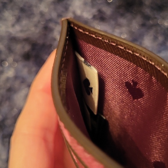 NWOT! Kate Spade Staci Plaid Slim Card Holder in Bright Rose Plaid! - Picture 4 of 6